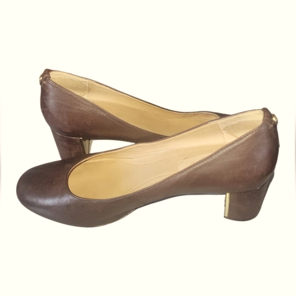 Nurture Brya Women's Classic Brown Leather Cushioned Insole Pumps Sz 8 1/2 M - Picture 7 of 9